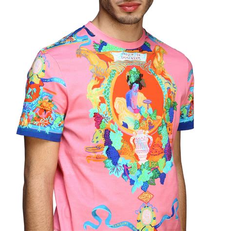 pink versace t shirt|versace t shirt men price.